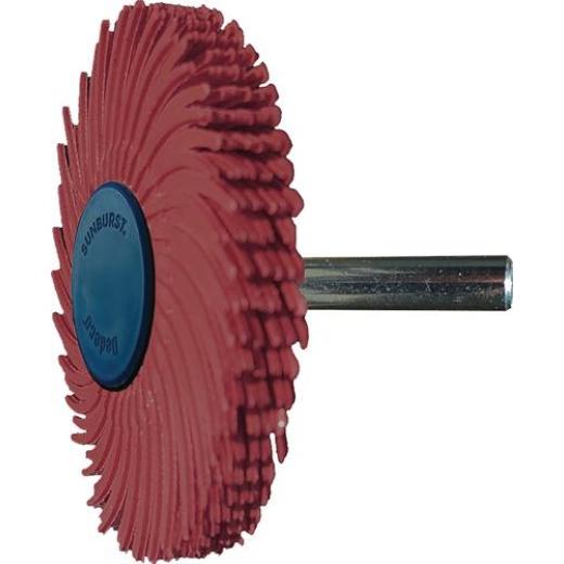 Radialbürstenscheibe Sunburst D.51mm K.220 Rot 10000min-¹ TYROLIT