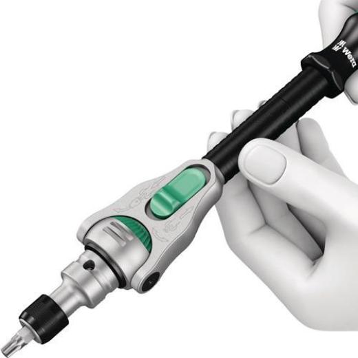 Schwenk- u.U.-Knarre Zyklop Speed 3/8 Zoll Z.72 L.199mm 2K-Griff WERA