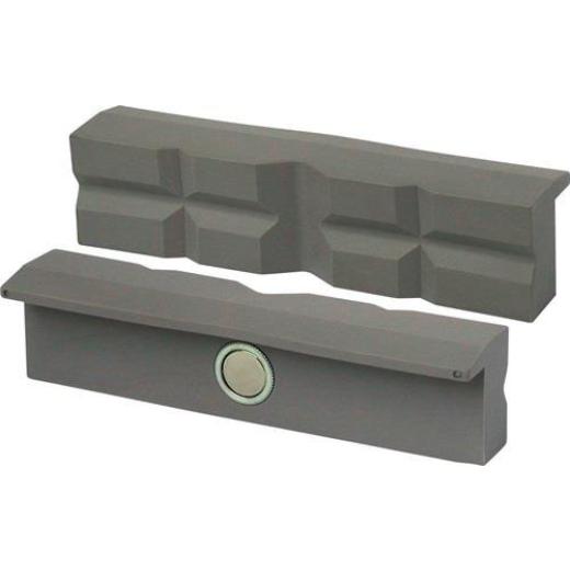 Schraubstockschutzbacke f.Backen-B.120mm m.Prismen PU BROCKHAUS