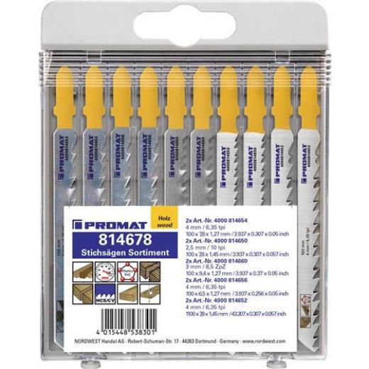 Stichsägeblattsortiment 10-tlg.f.HO TECWERK