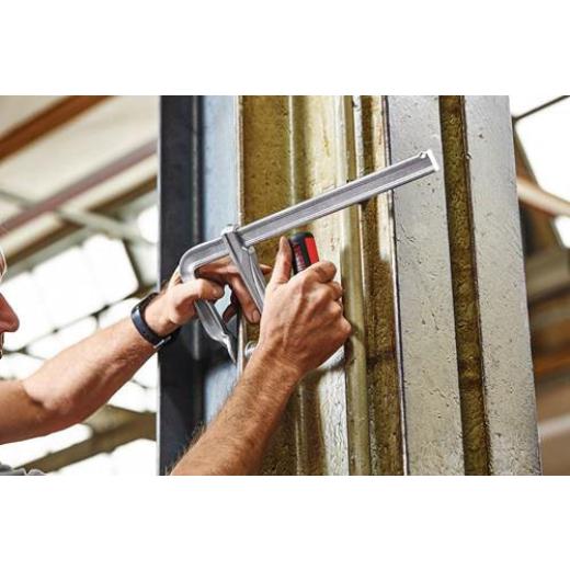 Ganzstahlschraubzwinge GZ-KG Spann-W.250mm A.120mm 2-K-Klappgriff BESSEY