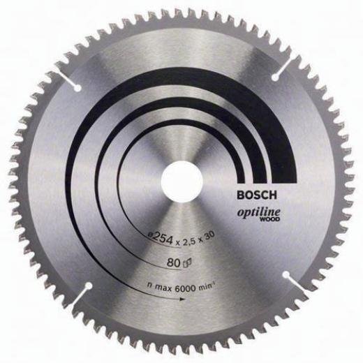 Kreissägeblatt PRO Wood AD 254mm Z.80 WZ/N Bohr.30mm Schnitt-B.2,5mm