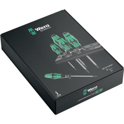 Schraubendrehersatz 367/6 6-tlg.TORX® 2K-Griff Rundkl.WERA