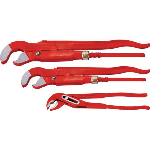 Zangenset 3-tlg.f.Rohre 1-1 1/2,10 Zoll ROTHENBERGER