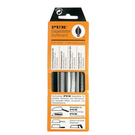 Sägeblattsortiment 390170 12-tlg.universell,Metall,Holz,MET (fein) PUK