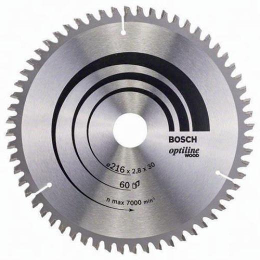 Kreissägeblatt PRO Wood AD 216mm Z.60 WZ/N Bohr.30mm Schnitt-B.2,8mm HM BOSCH