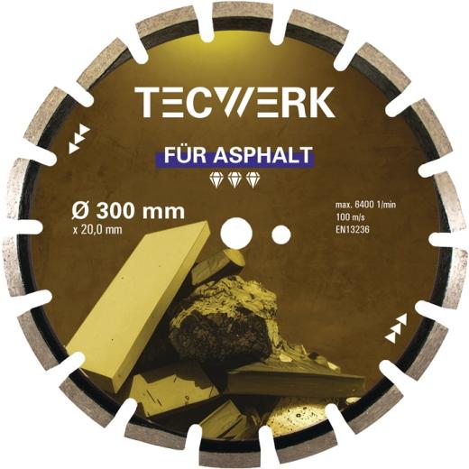 Diamanttrennscheibe ASPHALT D.400mm Bohr.25,4mm Seg.-H.10mm Seg.-S.3,4mm TW