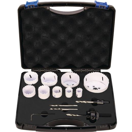 Lochsägensatz 13-tlg.19-68mm Schnitt-T.38mm Bi-Metall TECWERK