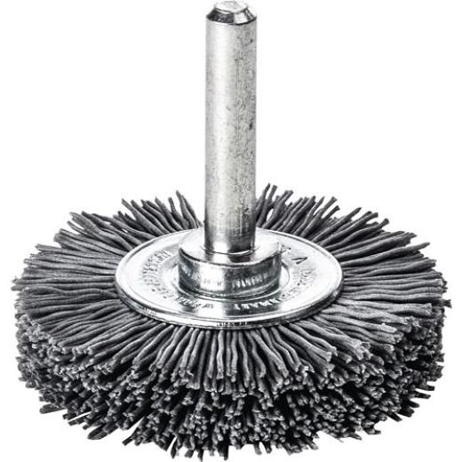 Rundbürste D.50mm Schaft 6mm SiC Schleifborsten K.120 10mm 15000min-¹ LESSMANN