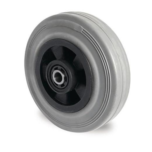 Ersatzrad D.200mm Trgf.205kg VG grau Achs-D.12mm Nabenl.59mm TECWERK