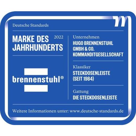 Steckdosenleiste Eco Line 16 A 250 V Steckd.3 1,5m H05VV-F 3x1,5mm² BRENNENSTUHL