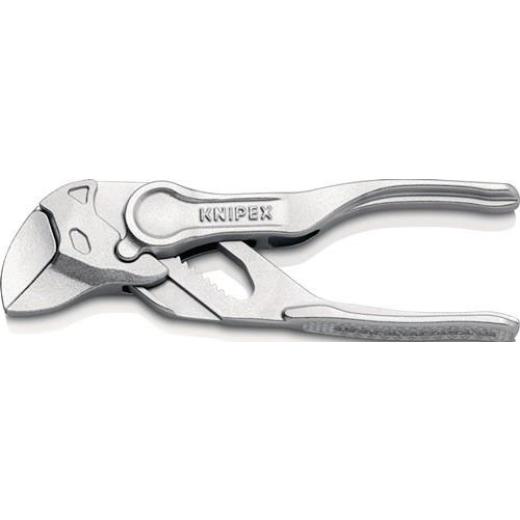 Zangenschlüssel XS L.100mm Spann-W.21mm verchr.aufgeprägte raue Oberfläche