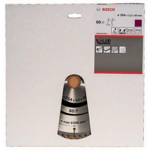 Kreissägeblatt AD 254mm Z.60 HLTCG Bohr.30mm Schnitt-B.3,2mm HM BOSCH