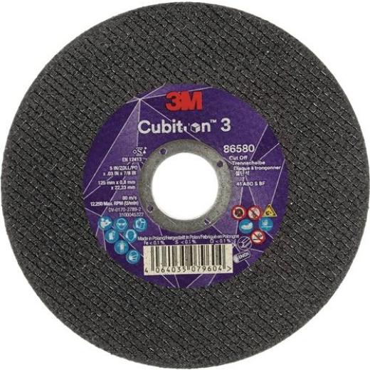 Trennscheibe Cubitron™ 3 D125x0,8mm ger.3M™ Cubitron™ 3 Bohr.22,23mm 3M | 25 Stück