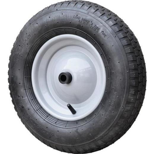 Luftrad D.400mm Radbreite 100mm m.Achse u.Kunststoffgleitlager CAPITO