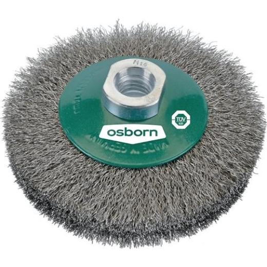 Kegelbürste D.100mm Drahtstärke 0,2mm VA 20mm 12500min-¹ OSBORN