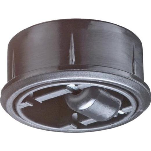 Kunststoffglocke D.60mm Trgf.50kg Einpresstiefe 18mm harte BD BS ROLLEN