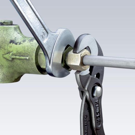 Schraubzange Gesamt-L.250mm Spann-W.10-32mm pol.Ku.-Überzug KNIPEX