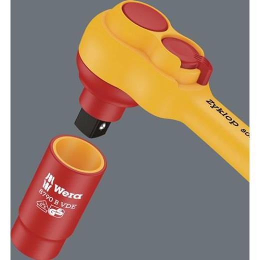 Steckschlüsselsatz 8100 SB VDE 1 Zyklop 17-tlg.3/8 Zoll SW 6-19mm Z.80 6KT WERA