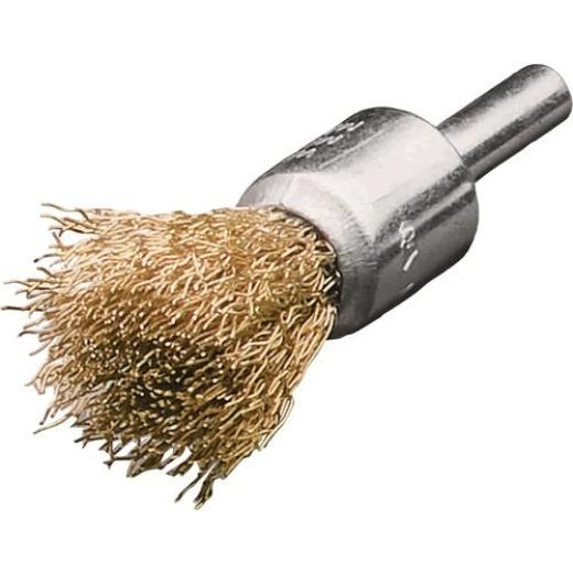 Rundbürste D.17mm Drahtstärke 0,20mm MS gewellt 20000min-¹ 10 LESSMANN