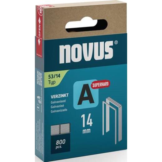 Feindrahtklammer A Typ 53 Klammer-B.11,3mm 14mm 0,75mm superhart 800 St.NOVUS