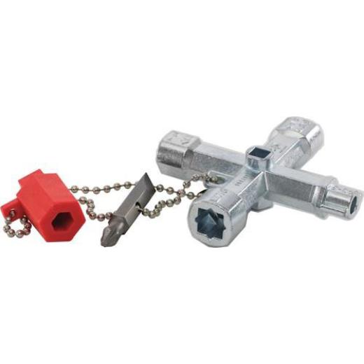Schaltschrankschlüssel Doublehead Key 11 Funktionen m.Bitadapter SCHUEBO