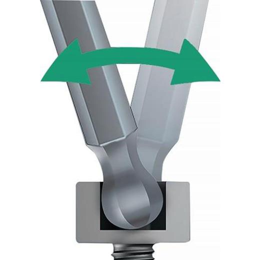 Winkelschraubendrehersatz 3950 PKL/9 9-tlg.Ku.-Halter SW 1,5-10mm lang VA WERA