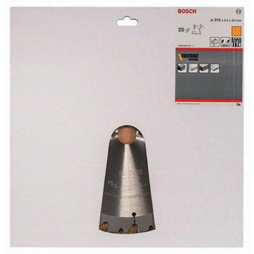 Kreissägeblatt AD 315mm Z.20 WZ Bohr.30mm Schnitt-B.3,2mm HM BOSCH