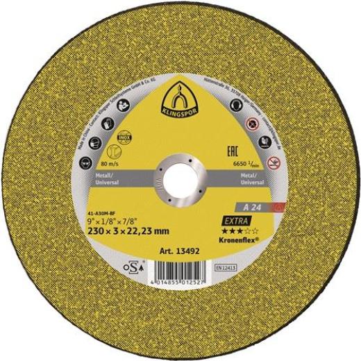 Trennscheibe A 24 Extra D180x3mm ger.STA Bohr.22,23mm KLINGSPOR | 25 Stück