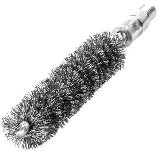 Rohrbürste L.115mm D.14mm VA-Stahldraht gewellt Besatz-L.80mm LESSMANN