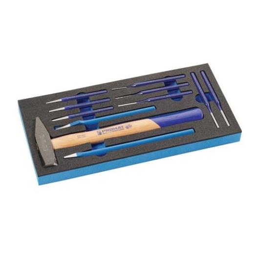 Werkzeugmodul 11-tlg.1/3-Modul Meißel,Splintentreiber TECWERK