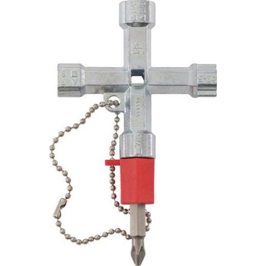 Schaltschrankschlüssel Doublehead Key 11 Funktionen m.Bitadapter SCHUEBO