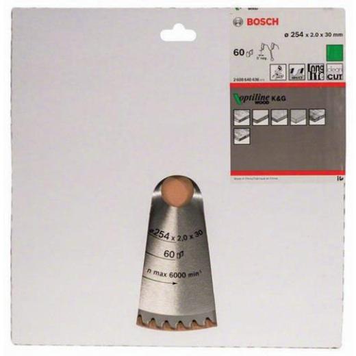 Kreissägeblatt PRO Wood AD 254mm Z.60 WZ/N Bohr.30mm Schnitt-B.2,0mm