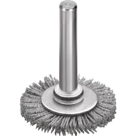 Rundbürste D.30mm Schaft 6mm SiC Schleifborsten K.320 6mm 20000min-¹ LESSMANN