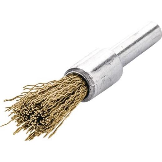 Rundbürste D.12mm Drahtstärke 0,20mm MS gewellt 20000min-¹ 10 LESSMANN