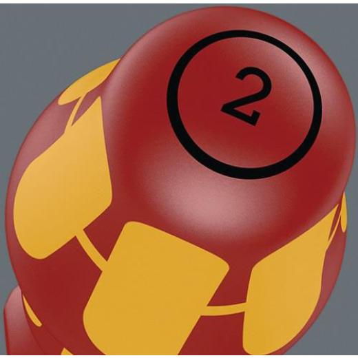 Schraubendreher 165 i Gr.PZD 1 Gesamt-L.178mm VDE isol.Lasertip?Spitze WERA