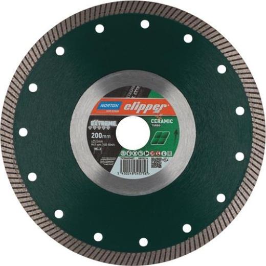 Diamanttrennscheibe Extreme Ceramic Turbo D200mm Bohr25,4mm 1,4mm NORTON CLIPPER