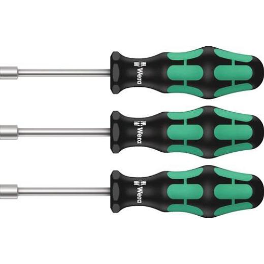 Sechskantsteckschlüsselsatz 395 HO 3-tlg.2K-Griff WERA