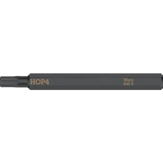 Bit 840 S Hex-Plus 4,0x70 mm | 1/4 Zoll Hex-Plus 4,0x70 mm | Länge 70 mm | WERA | 5 Stück
