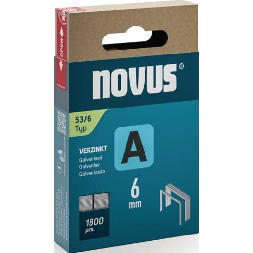 Feindrahtklammer A Typ 53 Klammer-B.11,3mm 6mm 0,75mm 1800 St.NOVUS