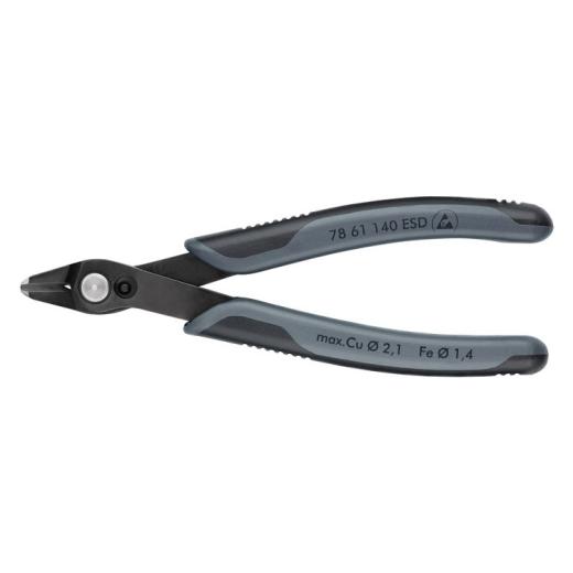 Elektronik-Seitenschneider Super-Knips® L.125mm Form 7 Facette nein brün.KNIPEX