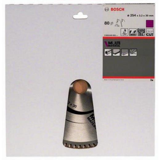 Kreissägeblatt AD 254mm Z.80 HLTCG Bohr.30mm Schnitt-B.3,2mm HM BOSCH
