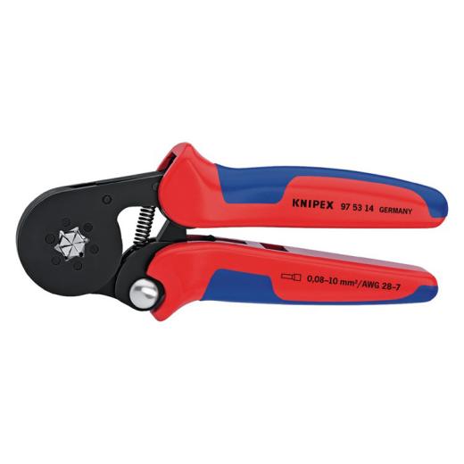 Aderendhülsenzange Gesamt-L.180mm 0,08-10,0 (AWG 28-7)mm² brün.Mehrkomp.-Hüllen