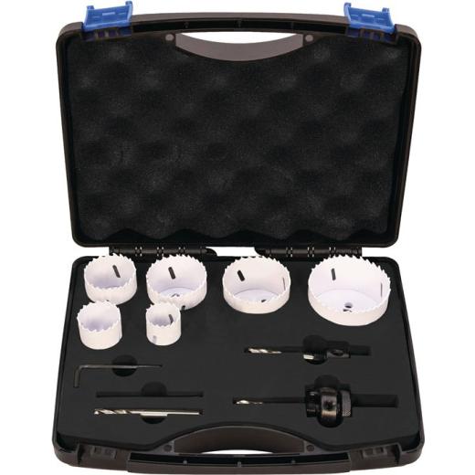 Lochsägensatz 10-tlg.22-68mm Schnitt-T.38mm Bi-Metall TECWERK