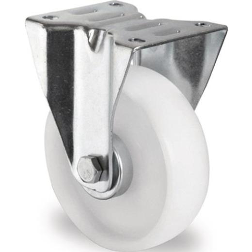 Bockrolle D.150mm Trgf.300kg PA Platte L135xB110mm TECWERK