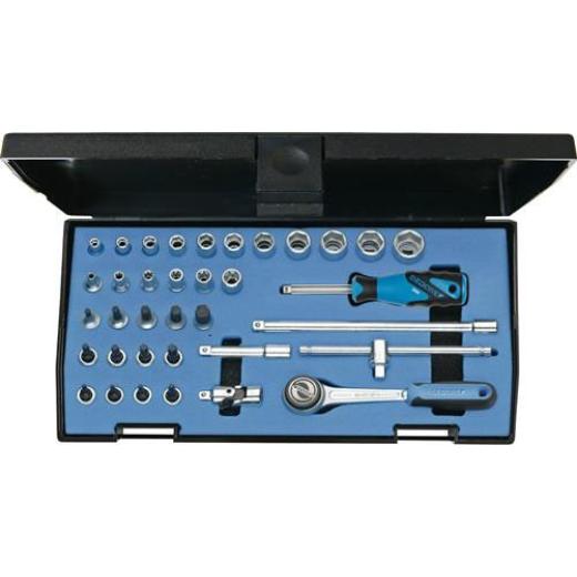 Steckschlüsselsatz 20 ITU-3 36-tlg.1/4 Zoll SW 4-14mm Z.72 6KT GEDORE