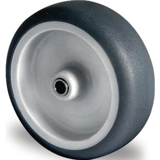 Ersatzrad D.75mm Trgf.75kg TPE grau Achs-D.6mm Nabenl.28mm TECWERK