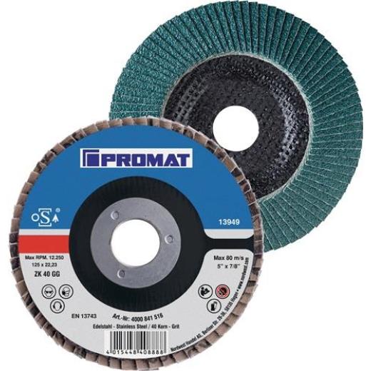 Fächerscheibe D.115mm K.60 kon.INOX ZK TECWERK | 10 Stück