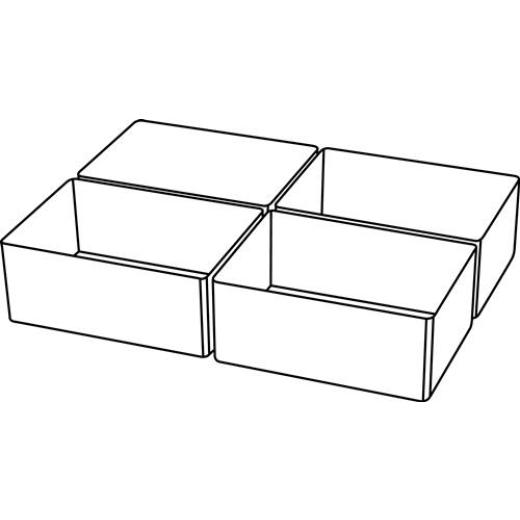 Einteilungset A 7-1 B79xT109xH47mm 4-tlg. | 12 Stück