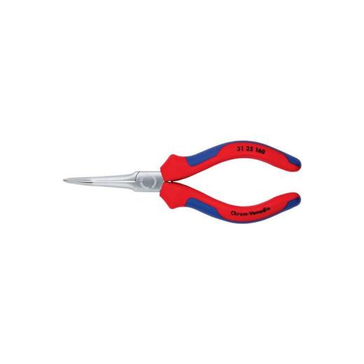 Nadelzange L.160mm 45Grad gew.verchr.Mehrkomp.-Hüllen KNIPEX